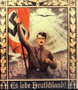 Hitler depicted as savior to Germany